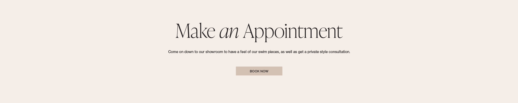 Make an appointment to Align Swim showroom