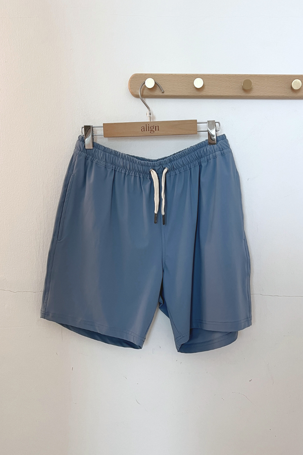 SAMPLE SALE: Ezra Men Shorts - Steel M