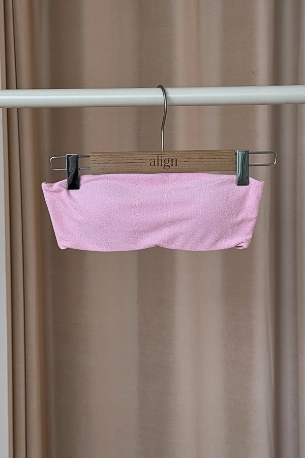 SAMPLE SALE: Aria Bandeau - Terry Pink XS/S