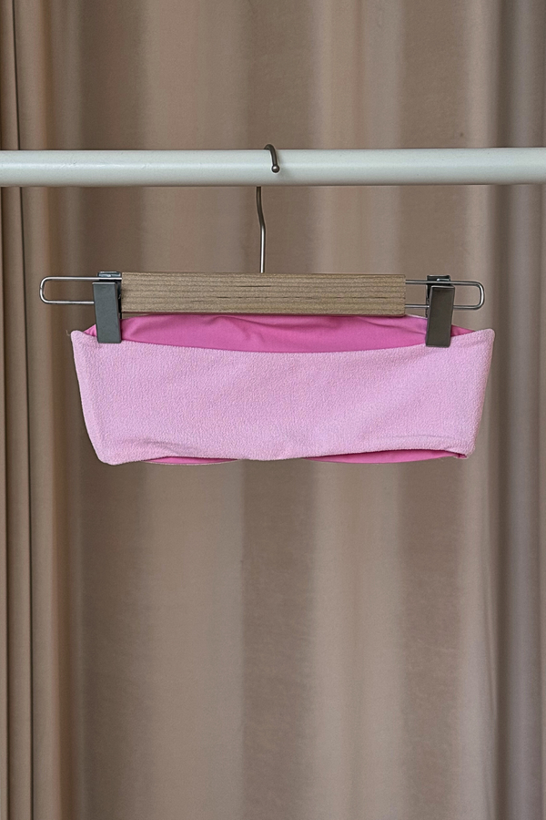 SAMPLE SALE: Aria Bandeau - Terry Pink XS/S